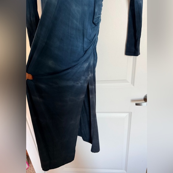 Red Haute Blue Gradient Tie Dye Long Sleeve Dress size Small - Picture 4 of 6